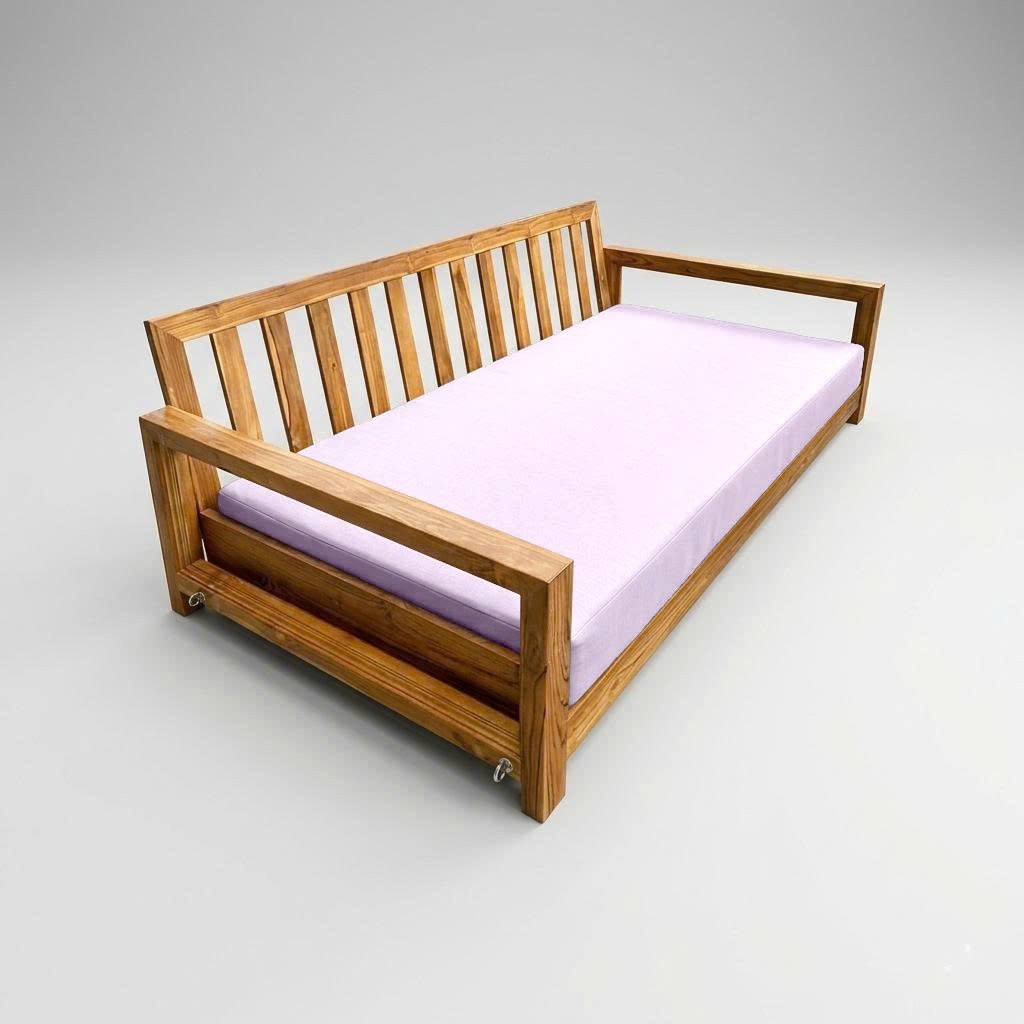 |COVER ONLY| Outdoor Knife Edge 8" Crib Size Daybed Fitted Sheet Slipcover AD107