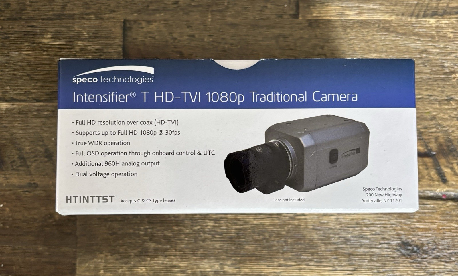 NEW Speco Technologies HTINTT5T Camera - 2 MP Resolution - Lens Not Included