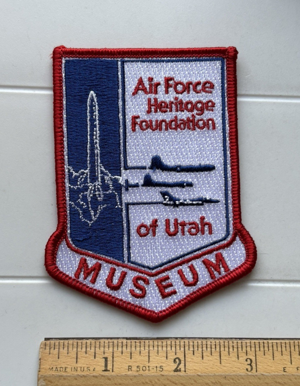 Air Force Heritage Foundation of Utah Museum Embroidered Souvenir Patch