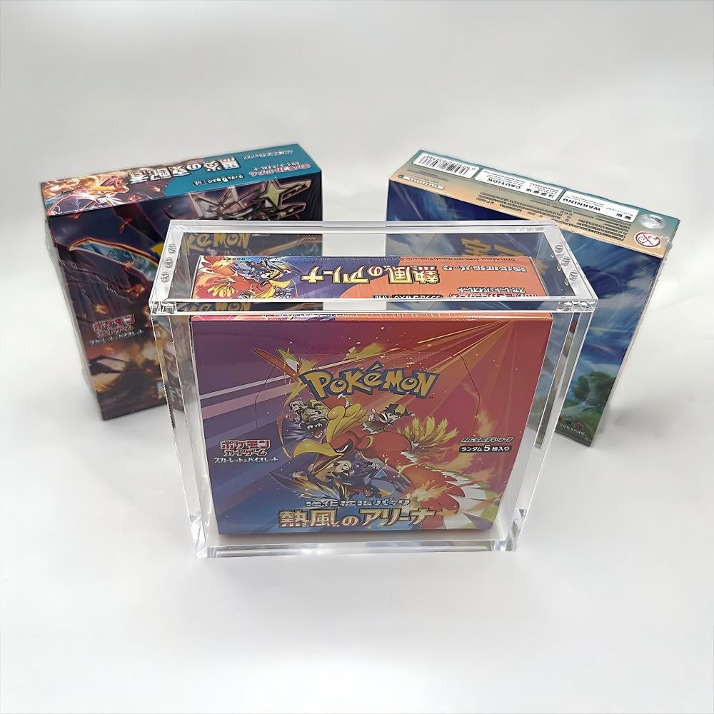 Pokemon Booster Box Acrylic Case Magnetic Protective Display Case Box Anti-drop