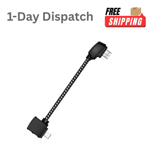 Hanatora 3.66" Micro AB to iOS Cable for DJI Mavic Mini Mini SE Mavic 2
