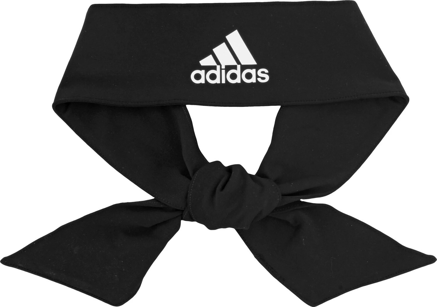 adidas Alphaskin Tie Headband - black,Unisex Adults, White Logo 