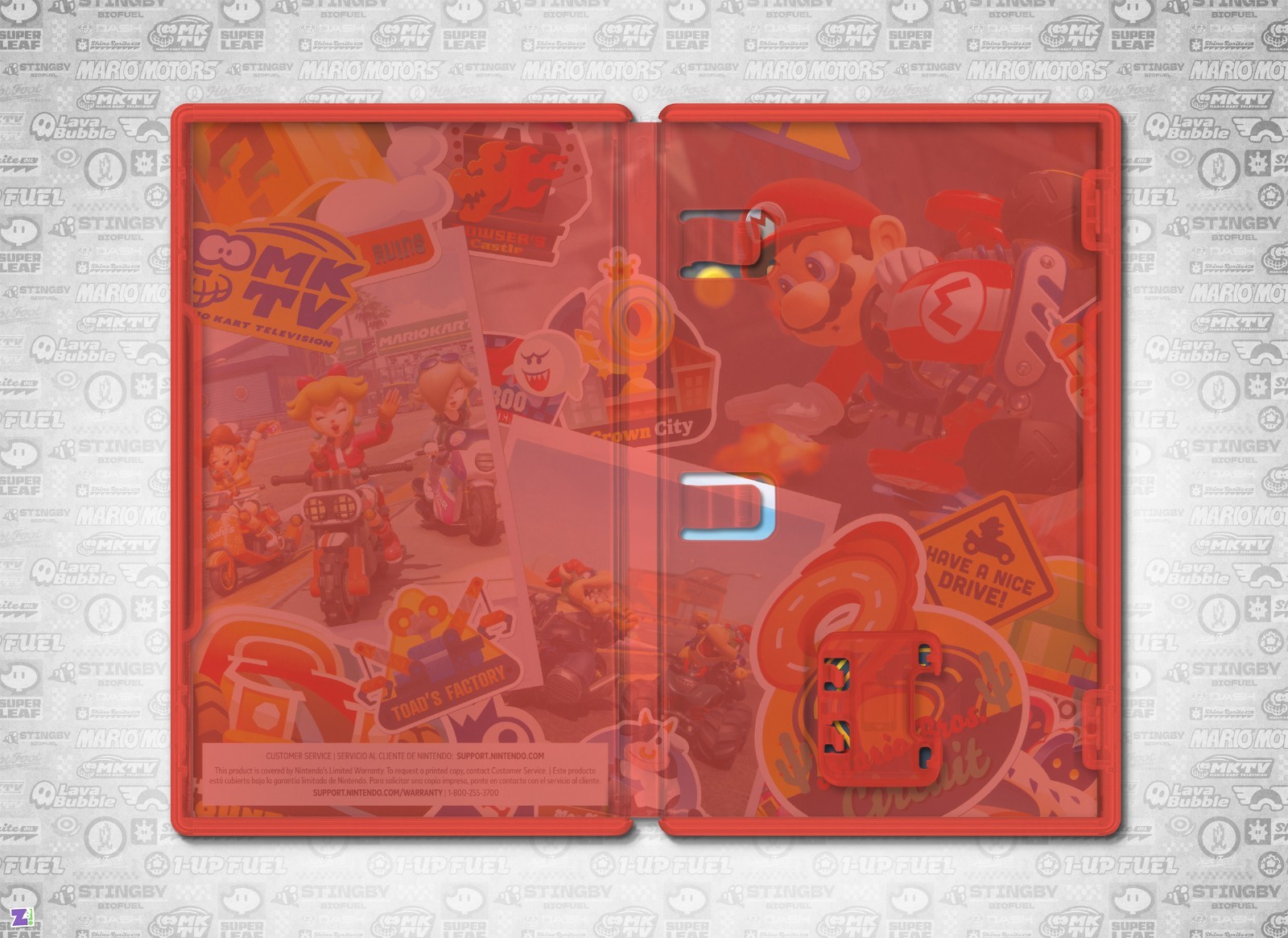 Mario Kart World COVER ART: Double-sided Insert / Case for Nintendo Switch