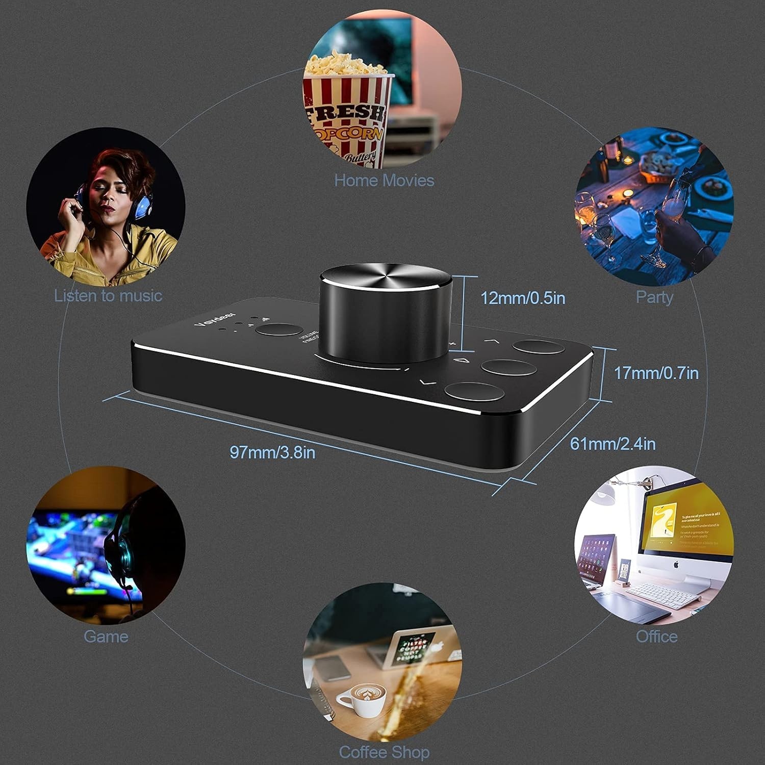 Multimedia Volume Control Knob - USB Controller Win 7/8/10