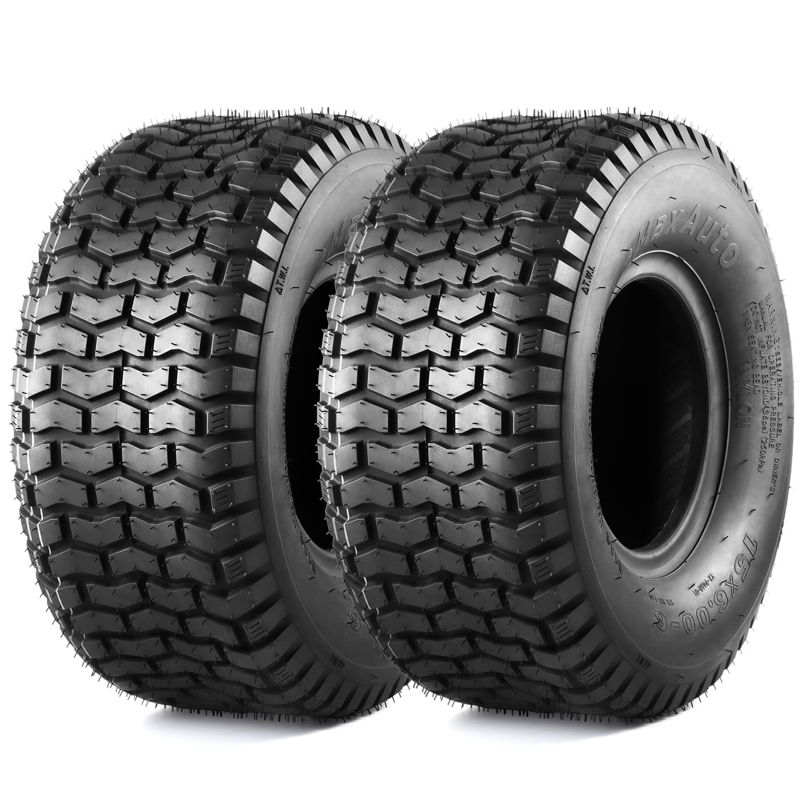 MaxAuto 15x6.00-6nhs Lawn Mower Tires 15x6x6 Lawn Tractor Tire 15x6-6 Turf Ti...