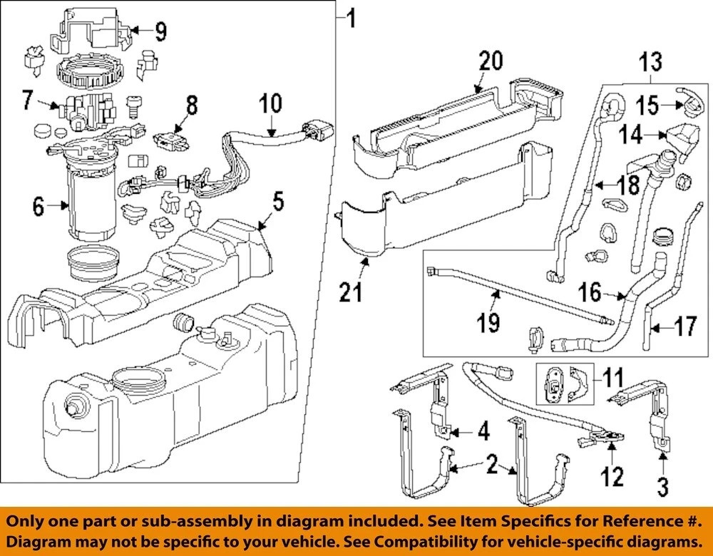 NEW GM OEM 11-19 Sierra 2500 HD Emission Components-Filler Pocket 20964871