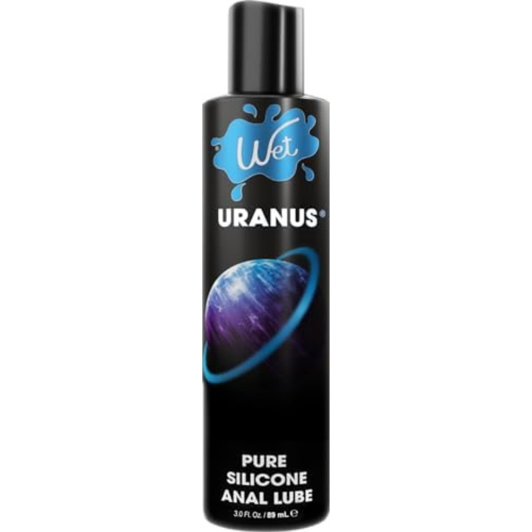 Wet Uranus Silicone-Based Anal Lube for Men, Women & Couples, 3 Fl Oz