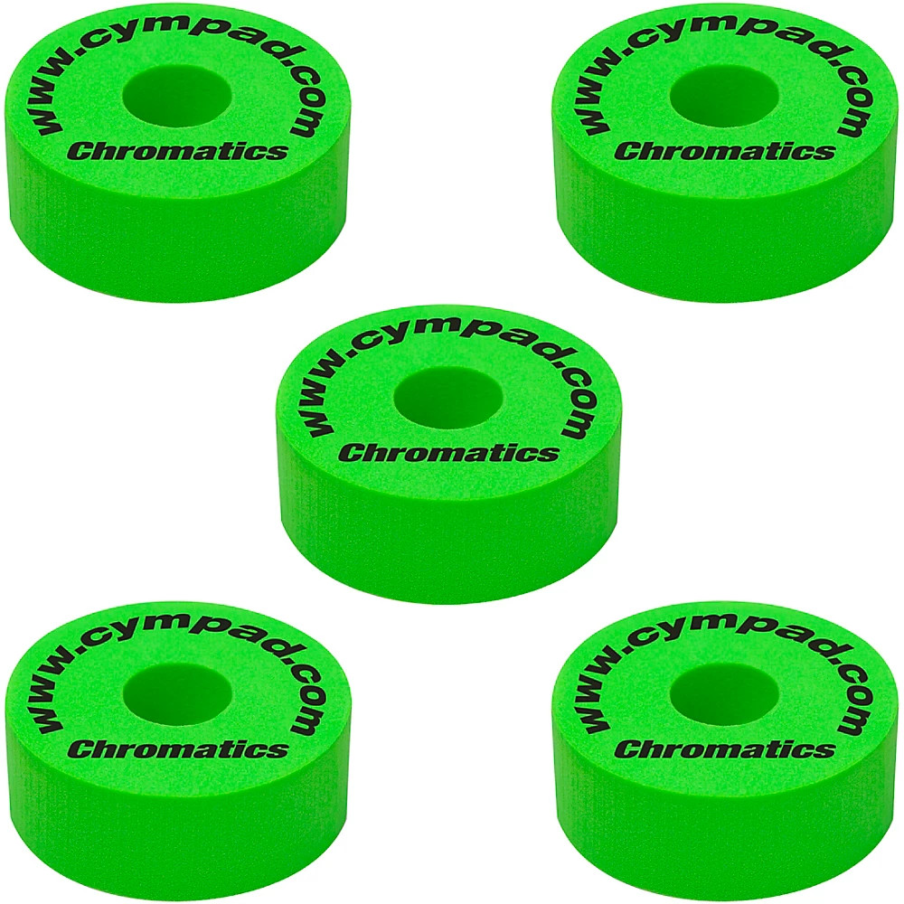 Cympad Chromatics Foam Cymbal Washer 5-Piece Crash Set Green