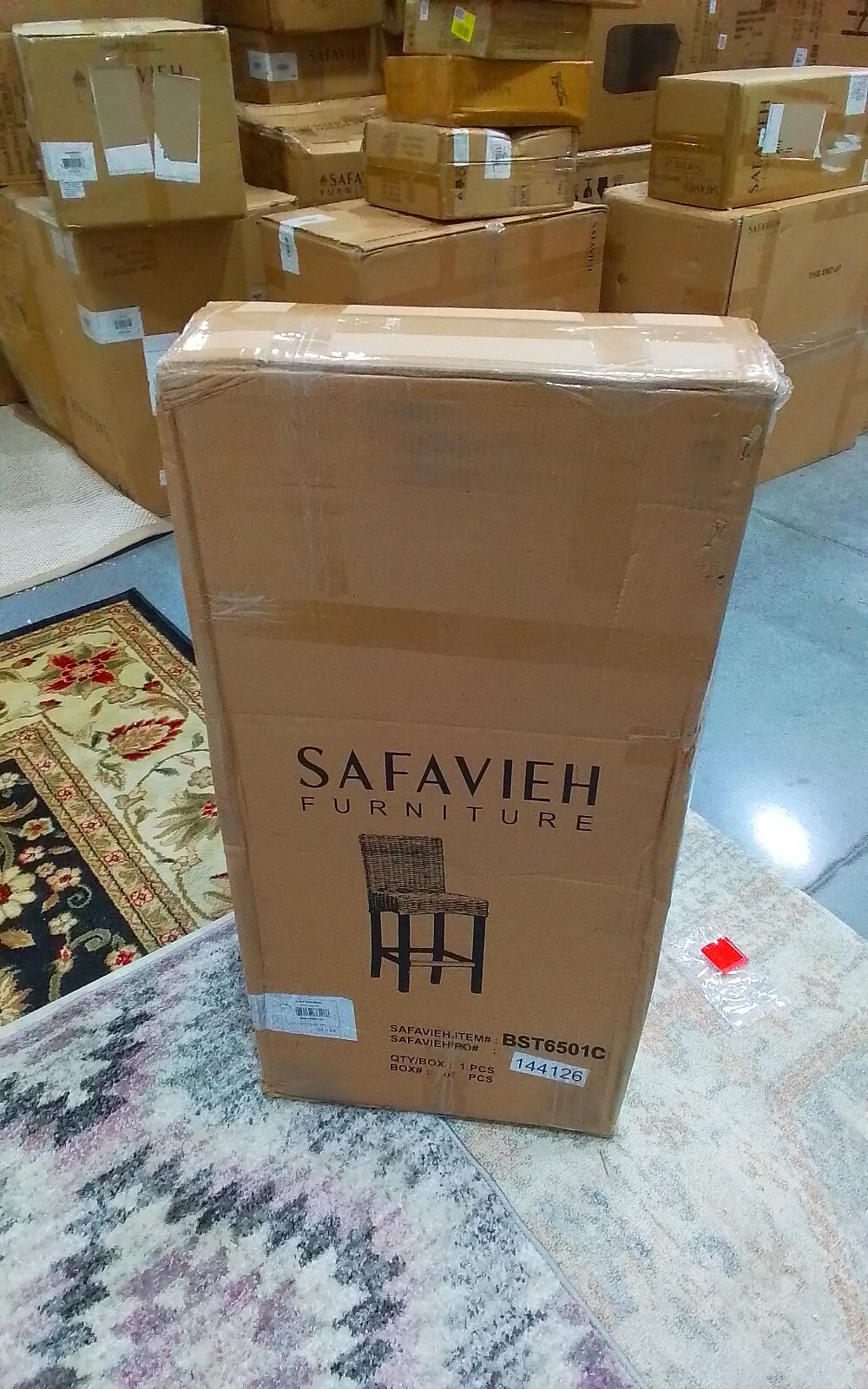 Safavieh TOBIE RATTAN COUNTER STOOL, Reduced Price 2172749560 BST6501C