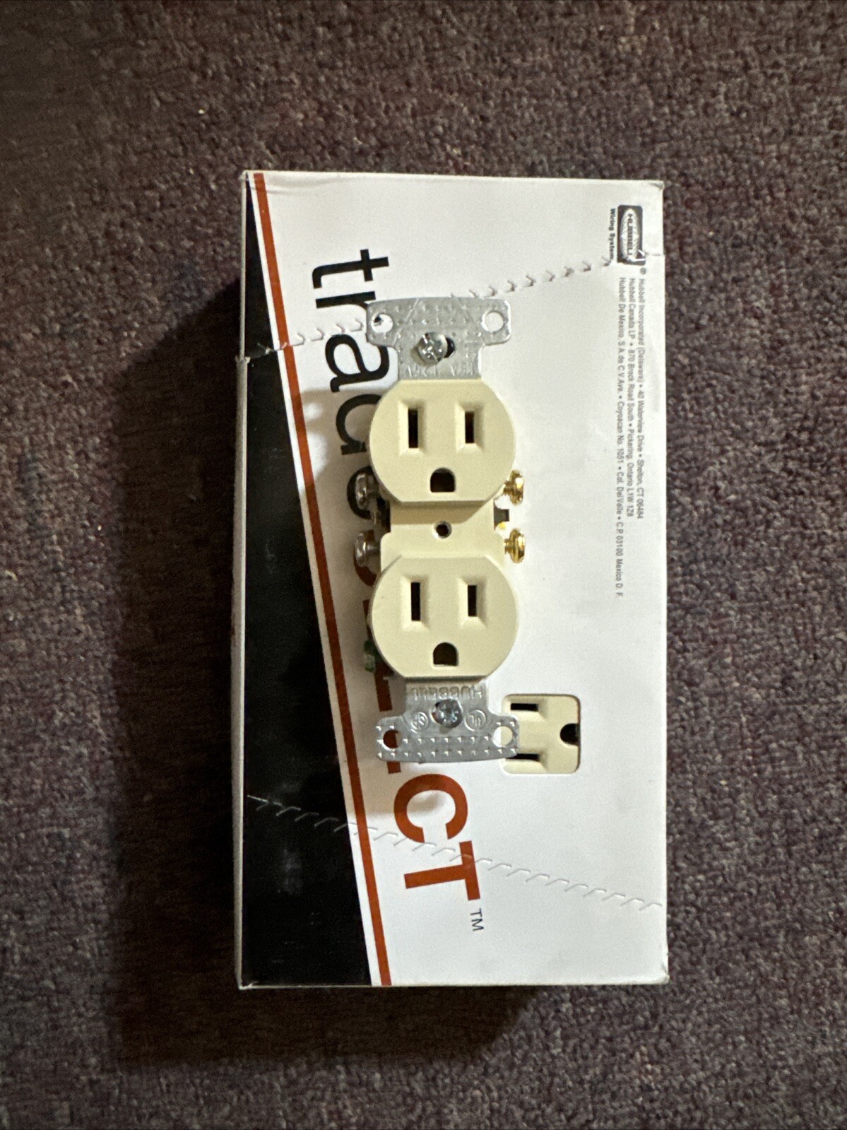 QTY 10 TRADE SELECT RR151 DUPLEX RECEPT IVORY 15A 125V GROUNDING