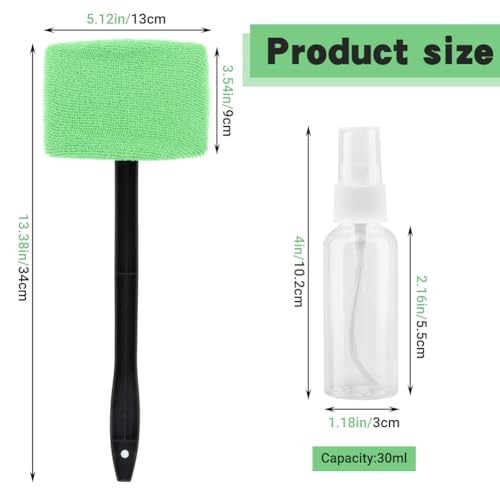 Windshield Cleaner Tool, Car Window Cleaner with Extendable Handle,5 Reusable