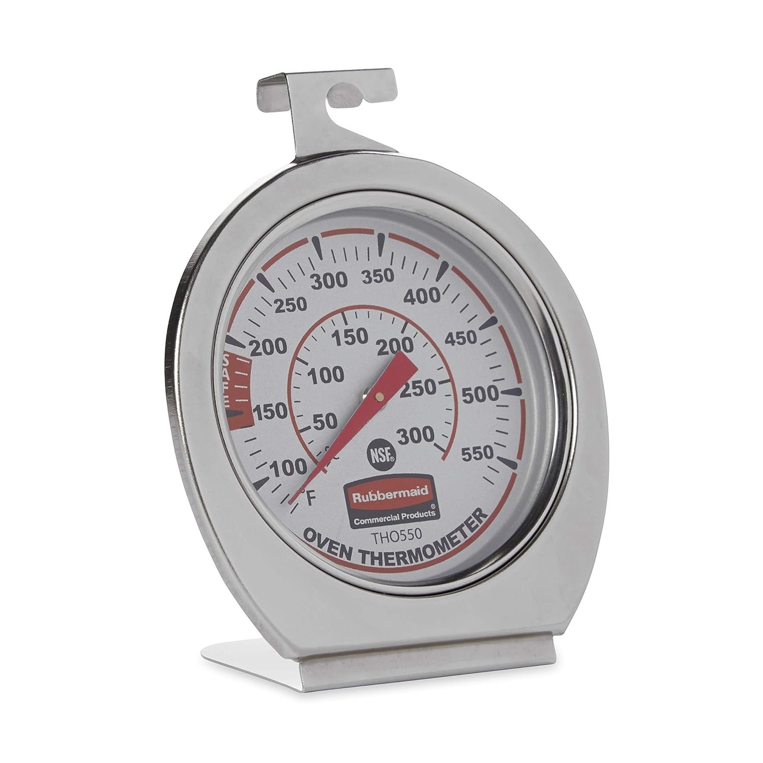 Rubbermaid Commercial Products Stainless Steel Monitoring Thermometer, Safe for