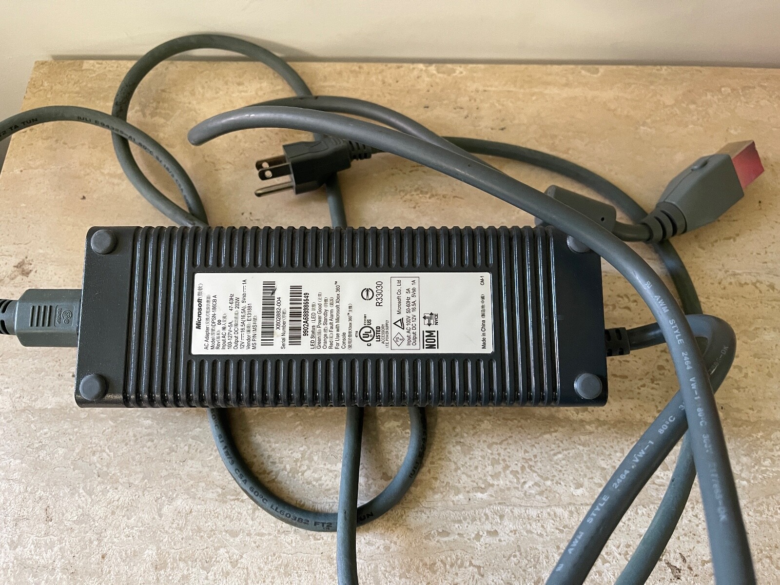OEM Microsoft XBOX 360 AC Adapter DPSN-186CBA