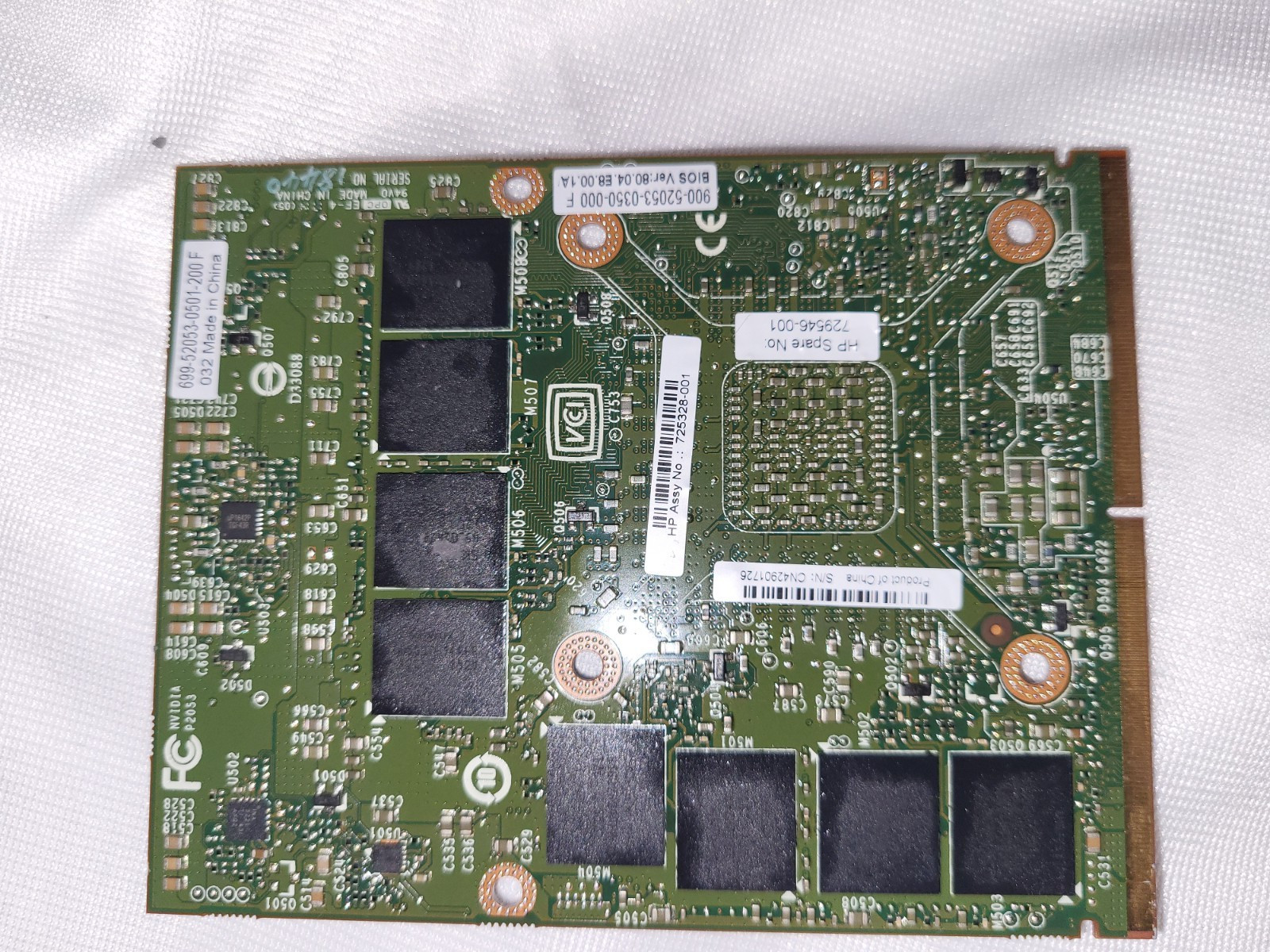 NVidia Quadro K3100M Video Card 4 GB
