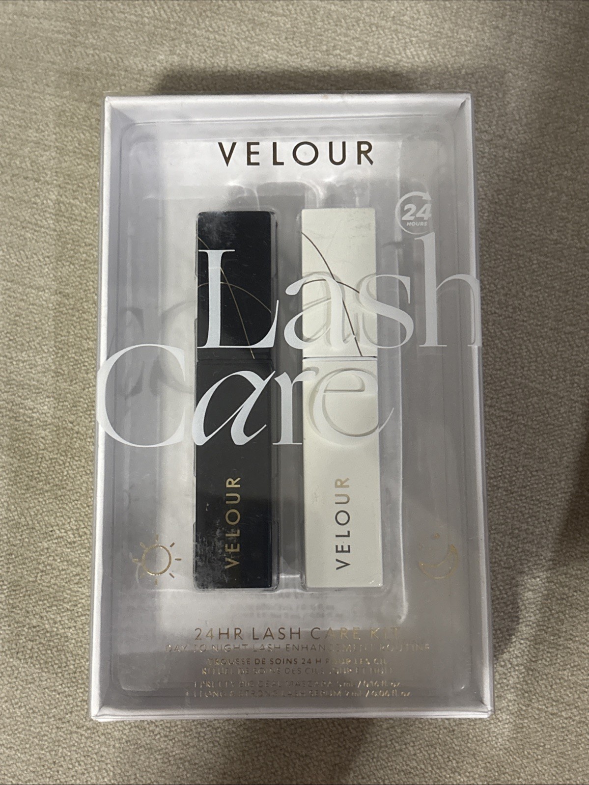 Velour 24HR Lash Care Kit Lash Long & Strong Serum & Pretty Big Deal Mascara NIB