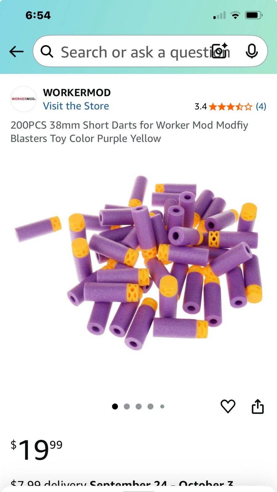 Small Foam Darts