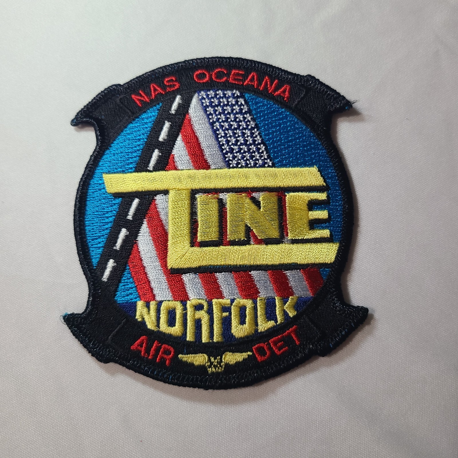 NAS Naval Air Station Oceana Norfolk Virginia US Navy T Line Air Det. Patch 4"