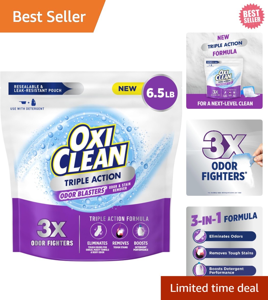 Powerful 6.5 lb Triple Action Odor Blasters - Eliminates Tough Stains & Odors