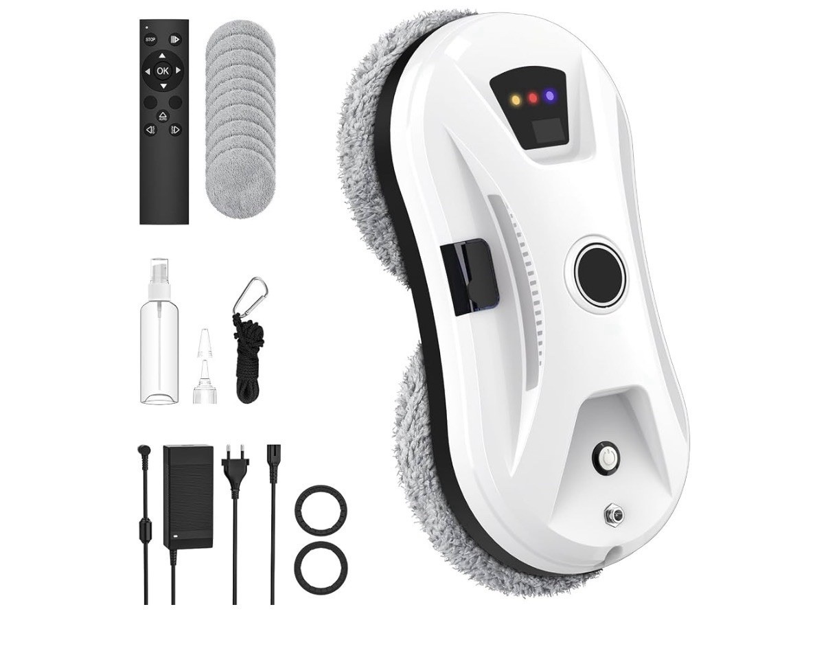 New Smart Window Cleaning Robot (White) - 3 Modes With Safety Rope