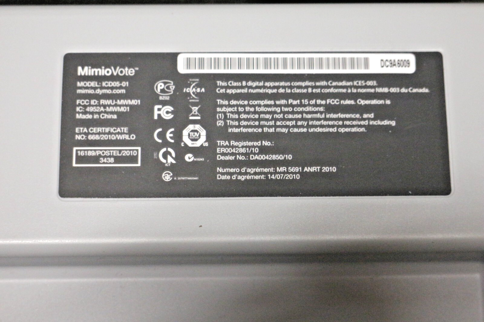 Dymo MimioVote Student Response System Metal Charging /Storage Case Only