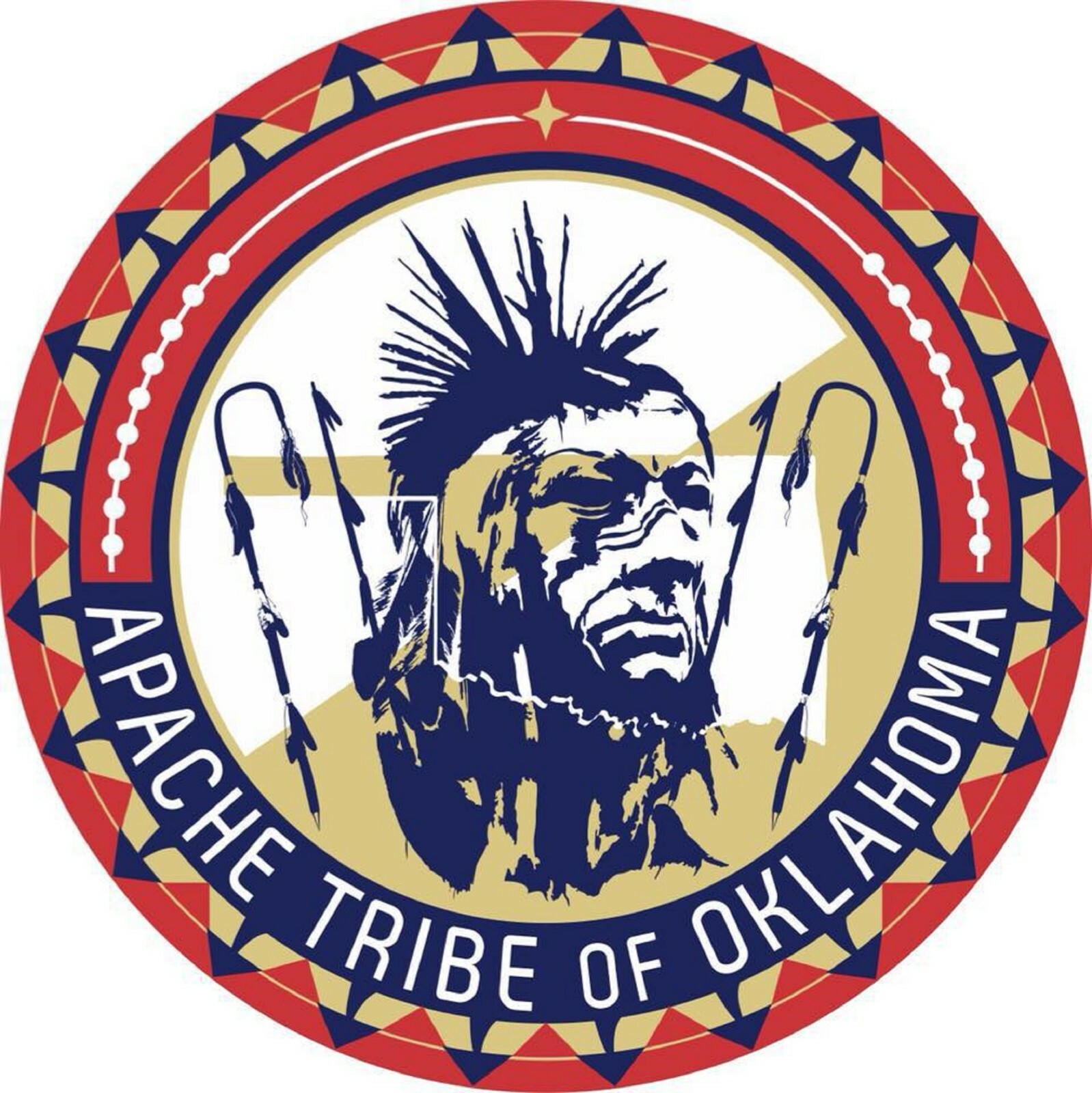 Apache Tribe of Oklahoma 2" Decal