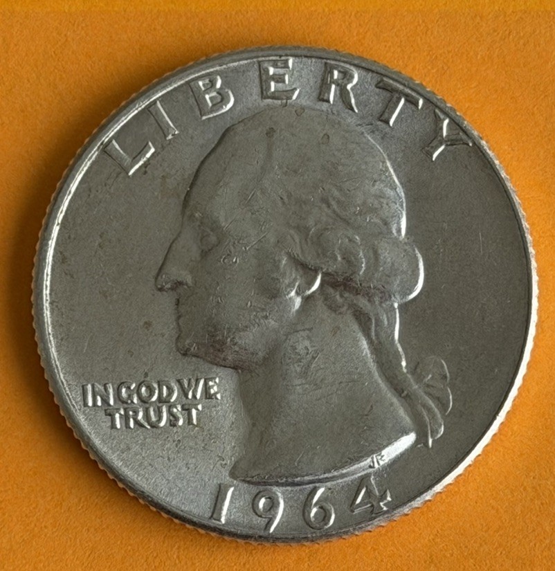 1964-D Washington Quarter ¼ $ 90% Silver