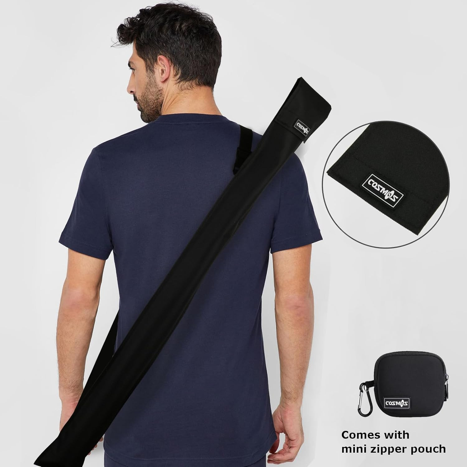 Cue Stick Carrying Bag for 1/2 Billiard Stick Storage, 32 Inches Black Color, wi