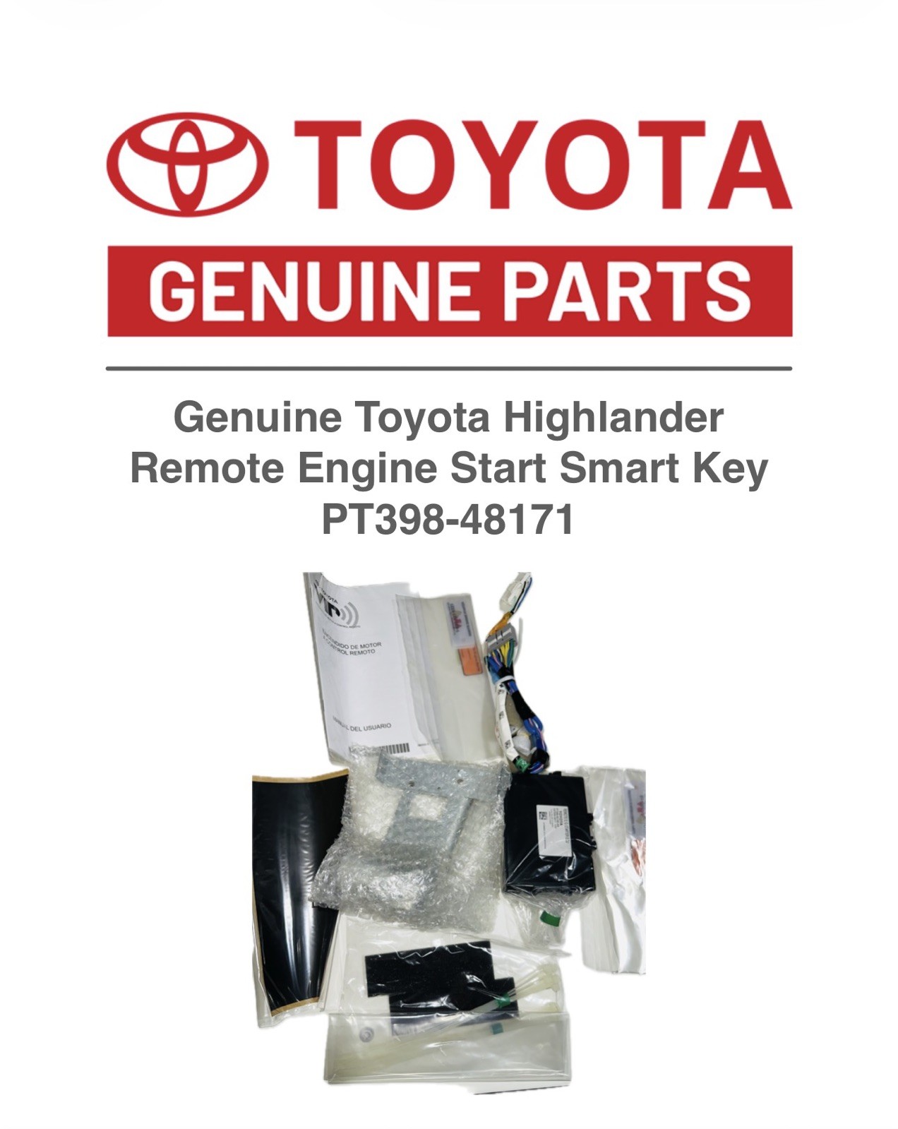 Genuine Toyota Highlander Remote Engine Start Smart Key PT398-48171