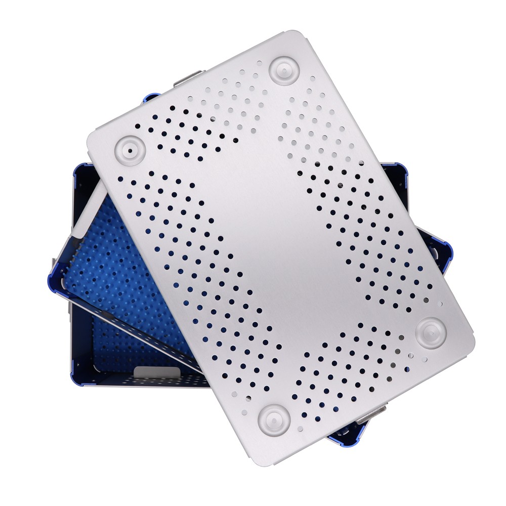 US double layer sterilization tray case box 300*200*90mm surgical instruments