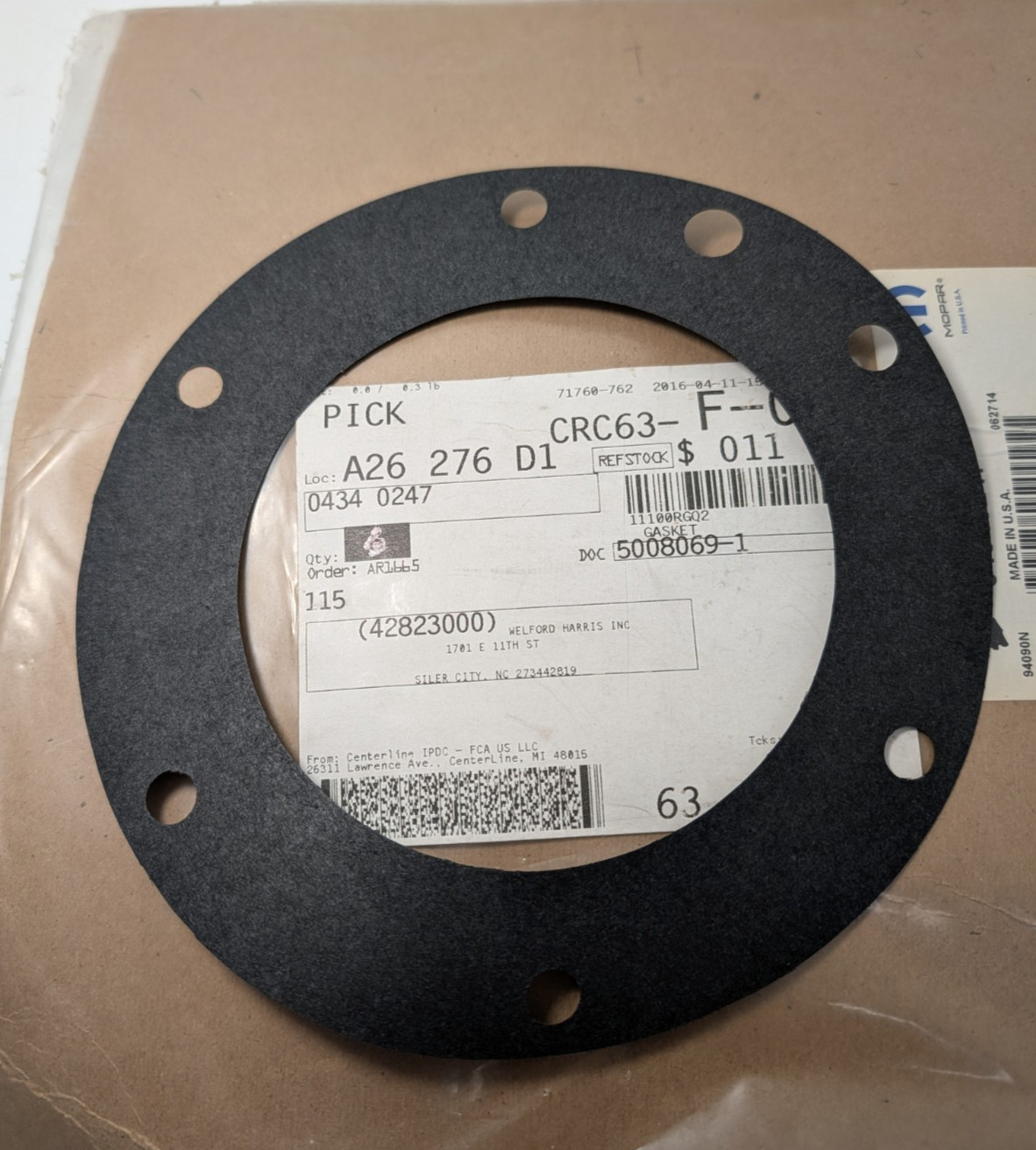 Genuine Mopar 4340247 Gasket Transmission - Transfer Case 1986-1993 Light Truck