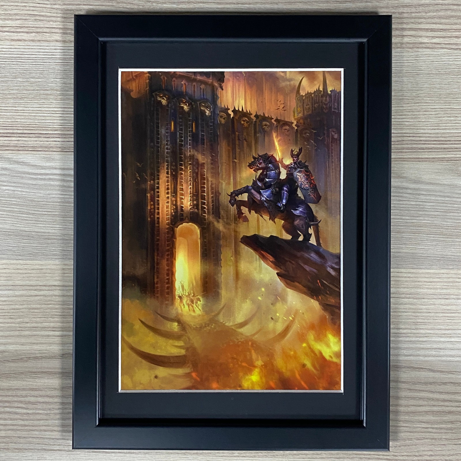 VARANGUARD FRAMED ART SCOURGE OF FATE CHAOS EVERCHOSEN KHORNE WARHAMMER AOS