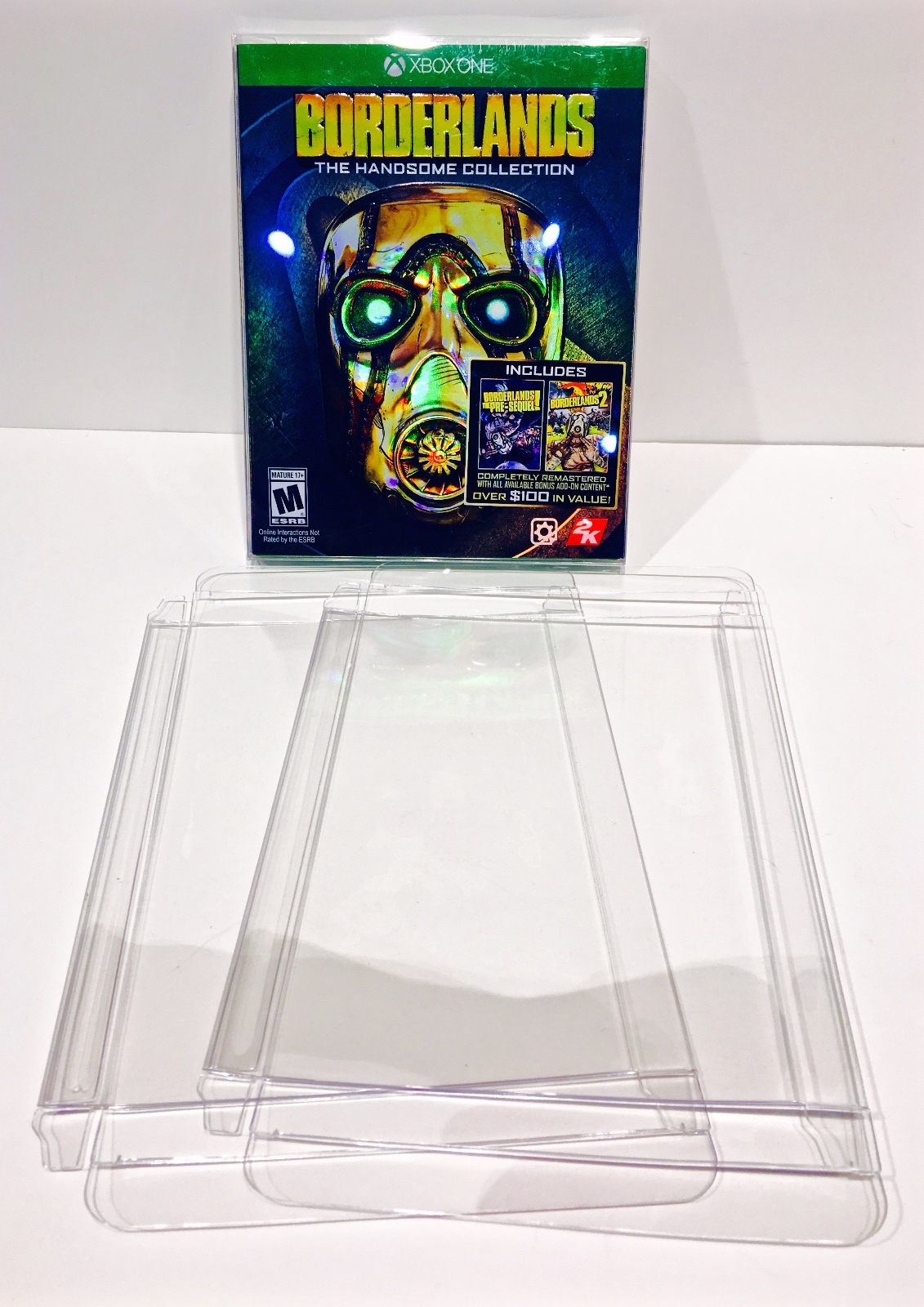 25 Box Protectors For XBOX ONE Video Games   Custom Made Clear Cases / Sleeves