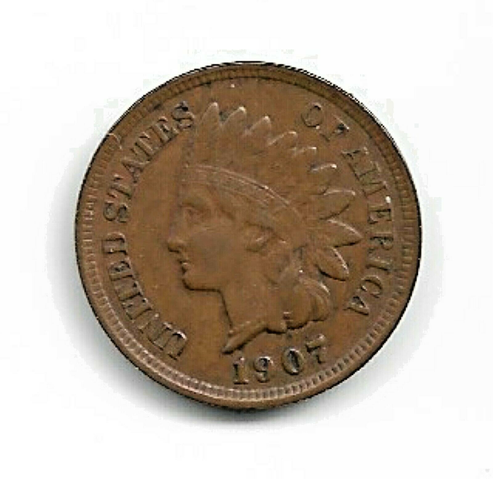 1907 Indian Cent : Extra Fine   XF