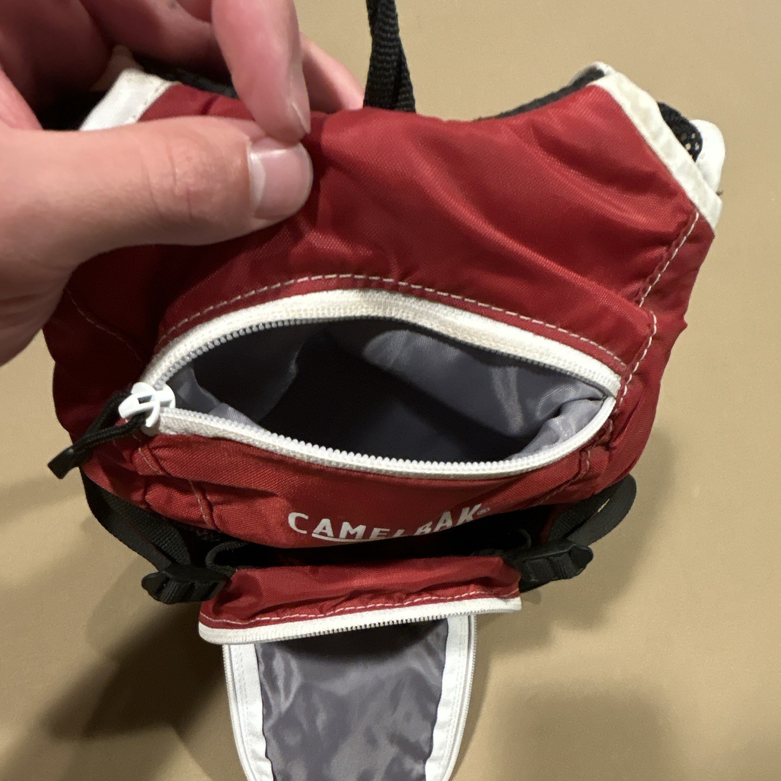 CamelBak Mini MULE Hydration Backpack 0-5L Red/White/Black 2 Pocket