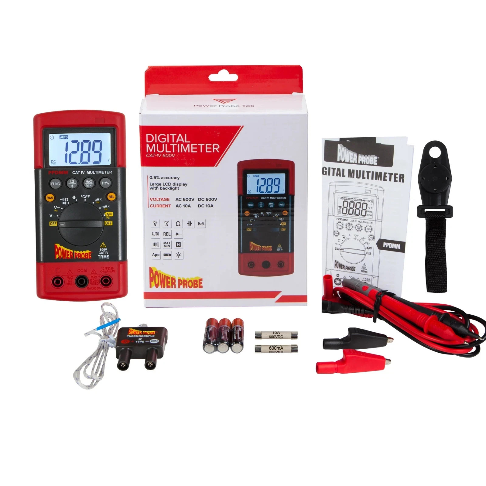 Power Probe DMM CAT-IV 600V Automotive Digital Multimeter