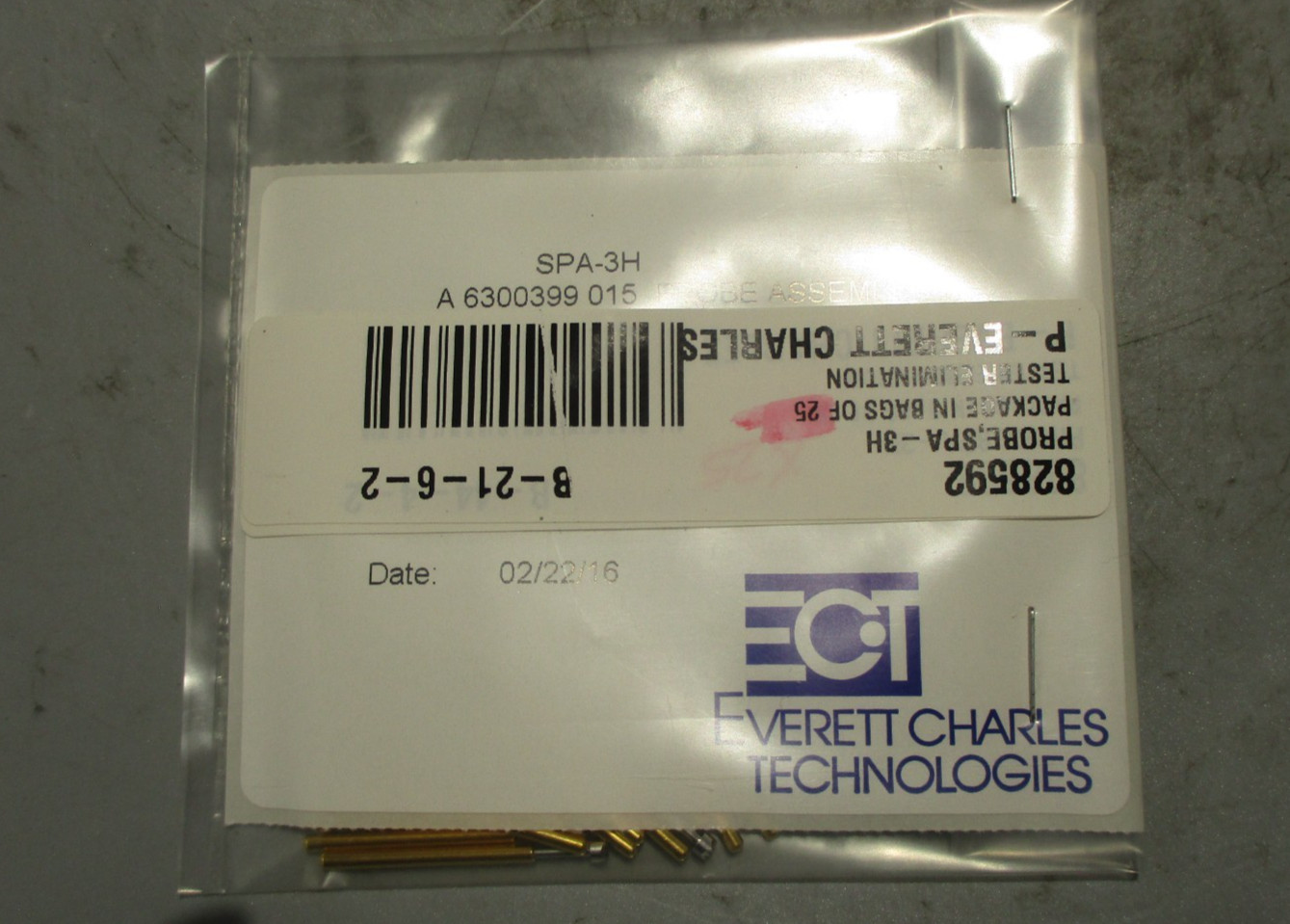 NEW PACK OF 25 EVERETT CHARLES SPA-3H SPRING POGO PIN