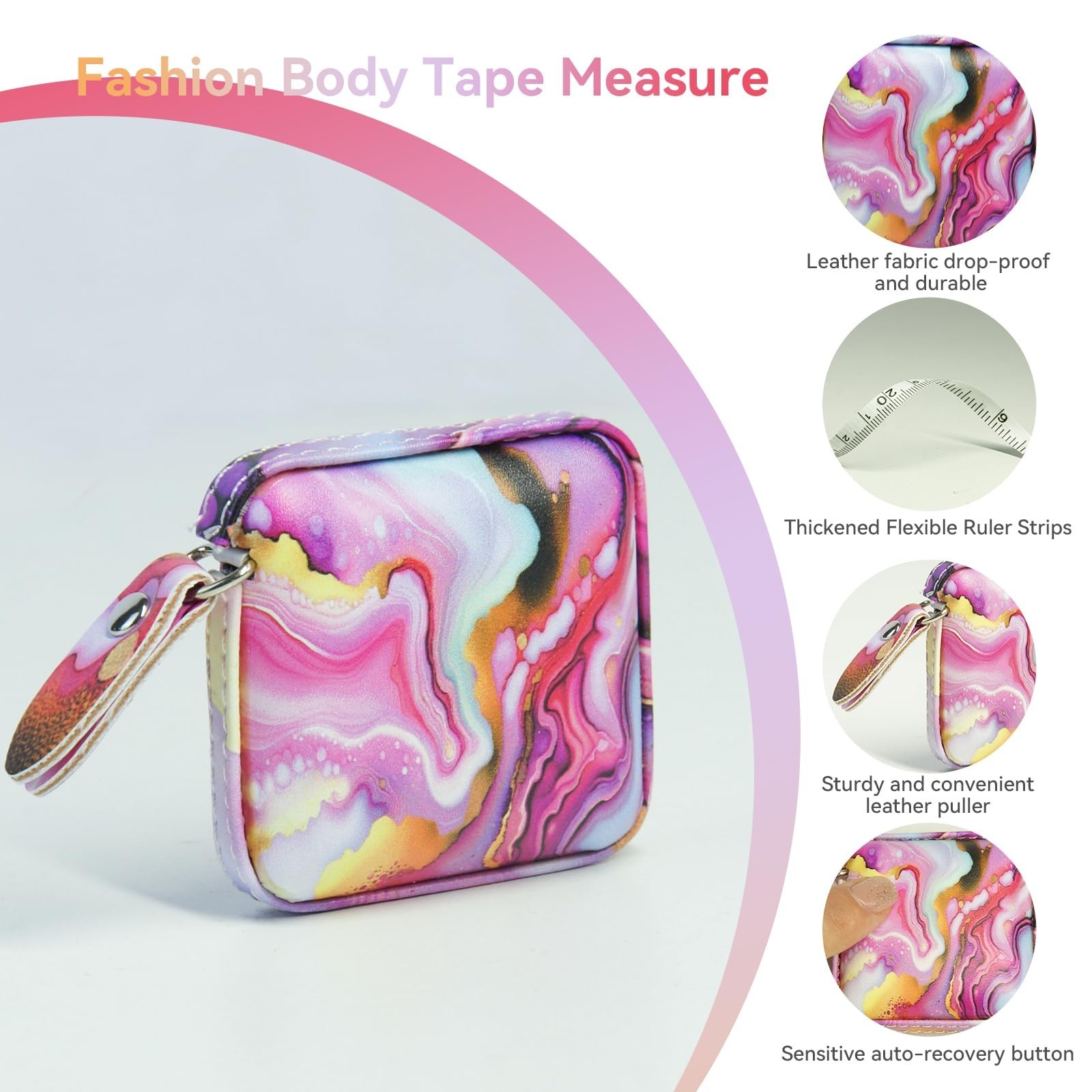 Mini Tape Measure Retractable Soft Tape Measure for Sewing, Cloth, Fabric & M...