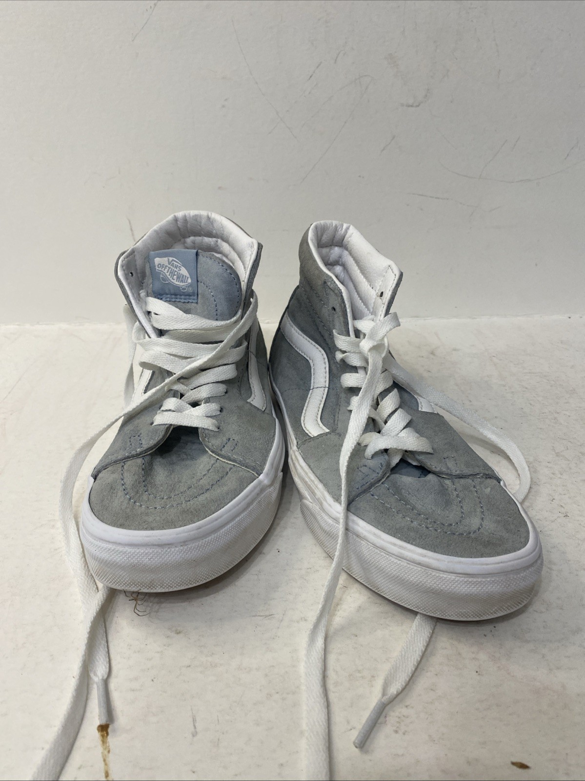 Vans Sk8-Hi Sage Green Suede High Top Skate Shoes Men's Size 5.5 Women's size 7