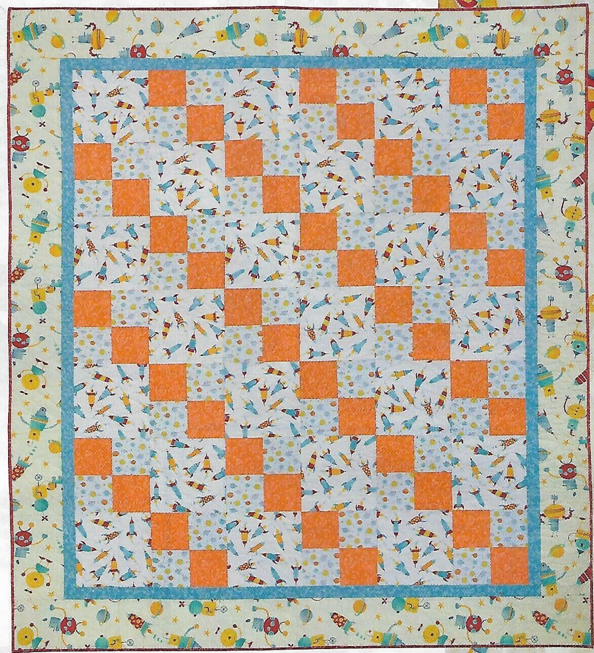 Little Rocketeer Quilt quilting pattern instructions