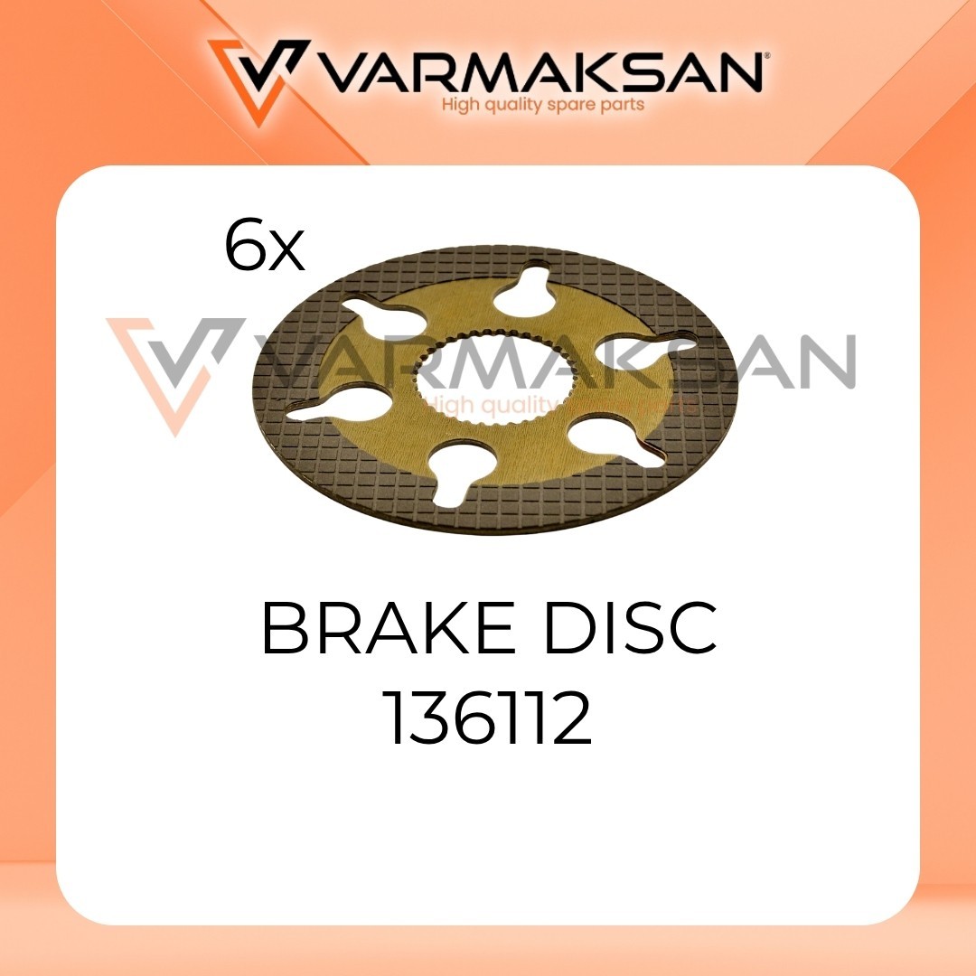 NEW CARRARO 136112 BRAKE DISC PACK OF 6 / NEW 136112 BRAKE DISC - 6x(PCS)