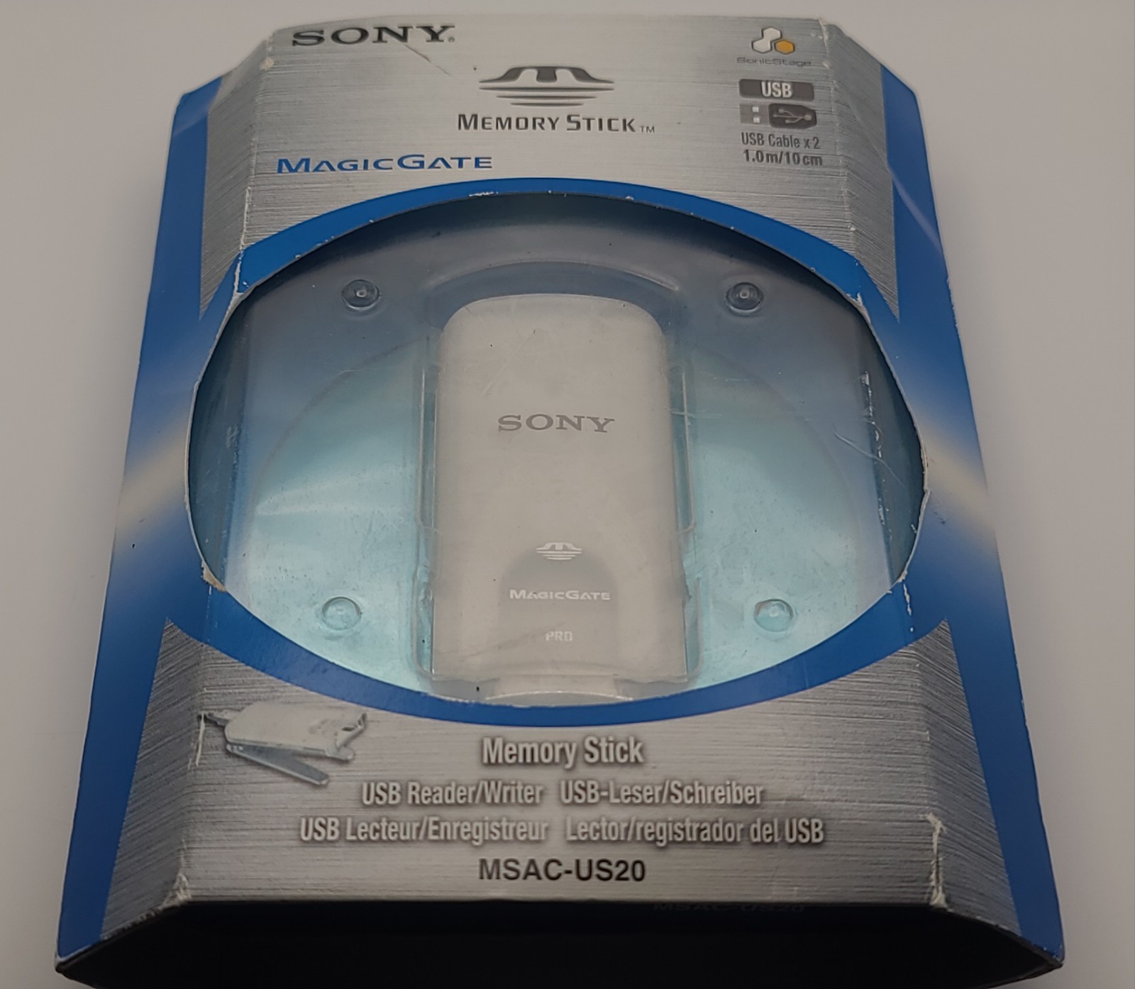 Vintage Sony Memory Stick USB Reader/Writer - Made in Japan (MSAC-US20)