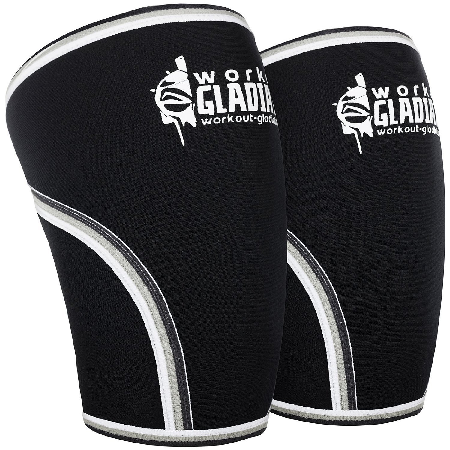 Knee Compression Sleeve Pair 7 MM Max Support Crossfit Running Squats Lifting