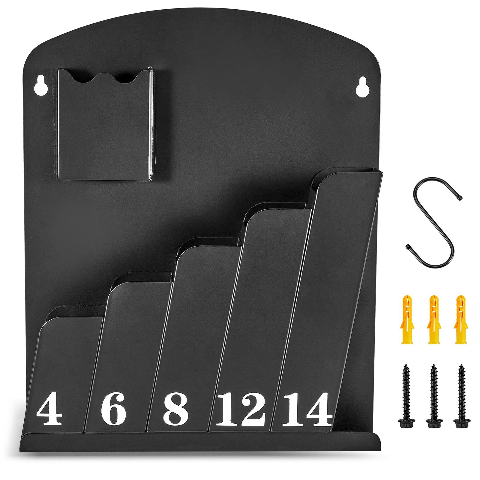 Cable Tie Holder, Wall Mount Storage Rack Organizer for Various Lengths Zip Tie