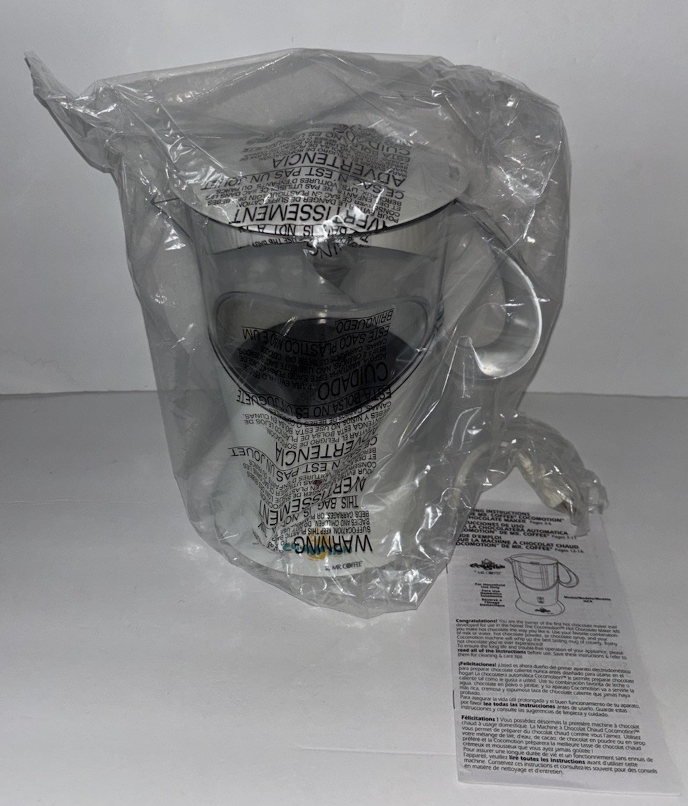 Mr. Coffee Cocomotion Automatic Hot Chocolate Maker New Open Box Cocoa