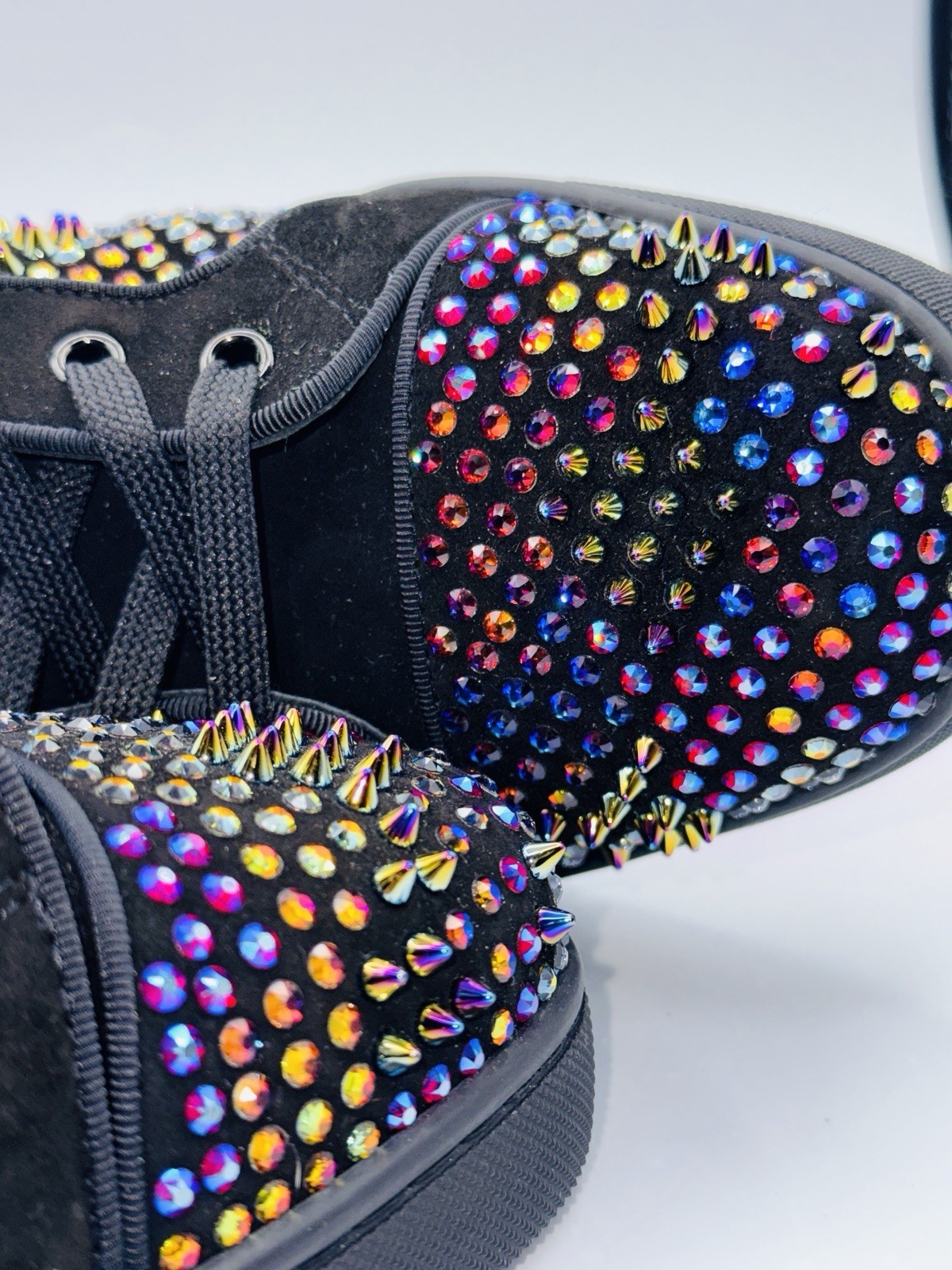 NEW Louboutin Louis Strass Limited 147/170 Loubiguana Stud Spike Sneakers 45 12