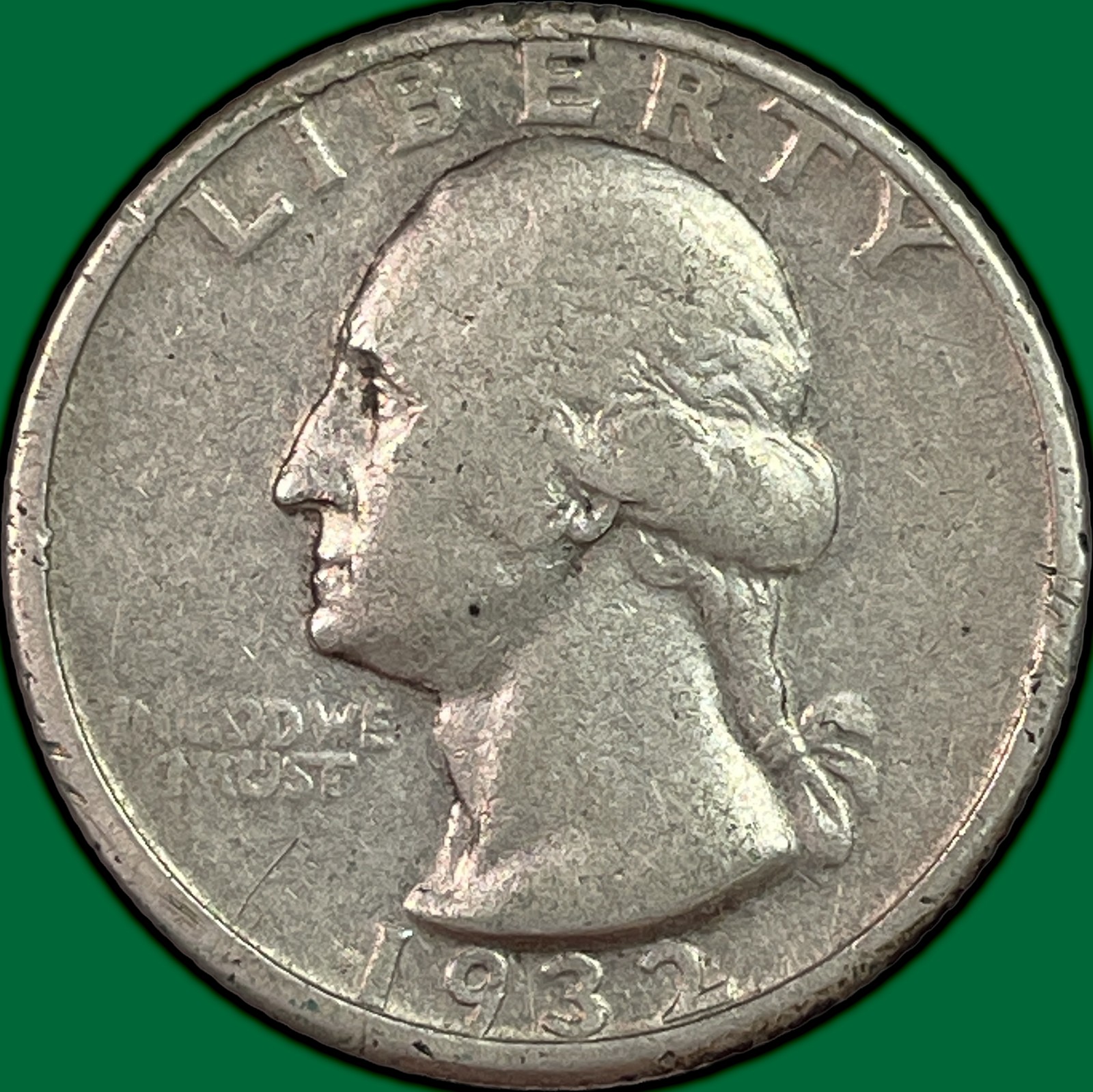 1932-D Washington Quarter Silver Choice Very Fine VF+/XF Coin #42518