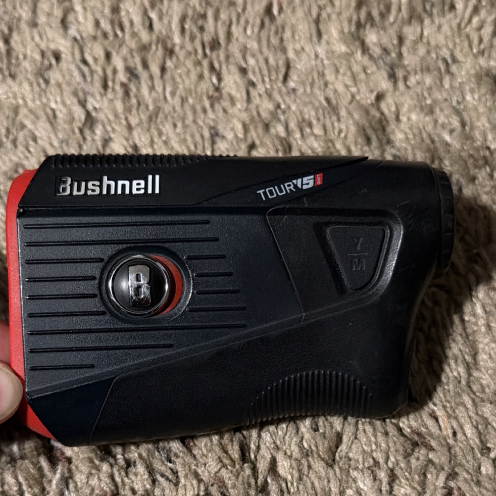 Bushnell Tour V5 Golf Rangefinder BITE Magnetic Grip Black Red