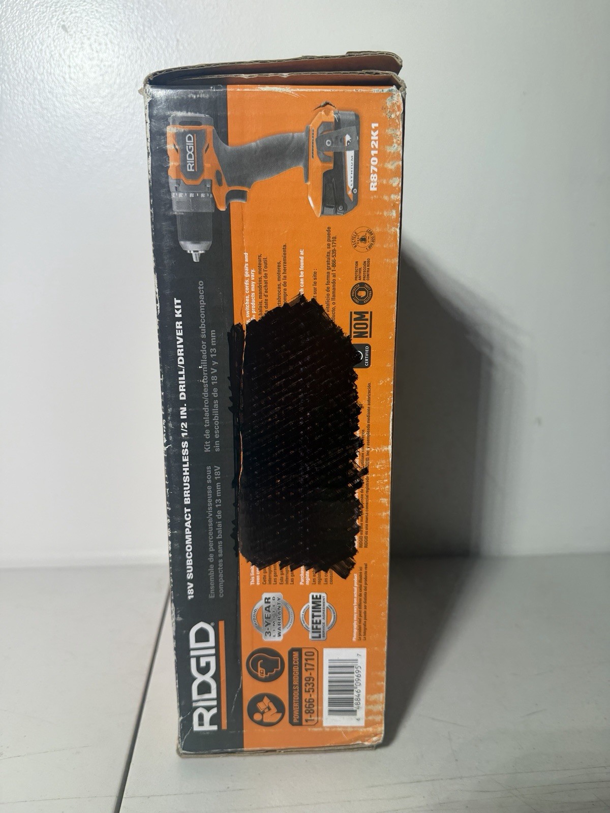 RIDGID 18V SubCompact Brushless Drill/Driver Kit 2Ah R87012K1