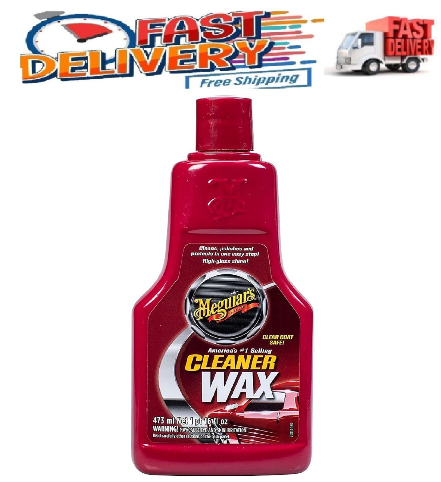 Meguiar's A1216 #1 Selling Cleaner Wax Liquid Polish for Car/Auto Detailing 16oz