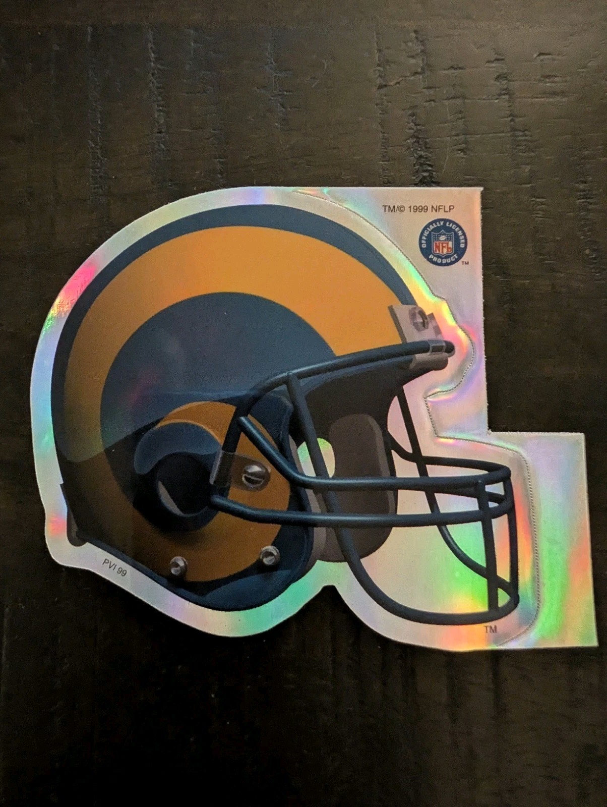 1999 NFLP St. Louis Rams Foil Sticker Vintage Rare Team Logo Decal